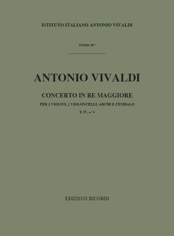 Concerti Per Vl. E Vc. Solisti Archi E B.C.: